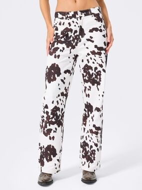 Terez Twill Pant in Pony Hair